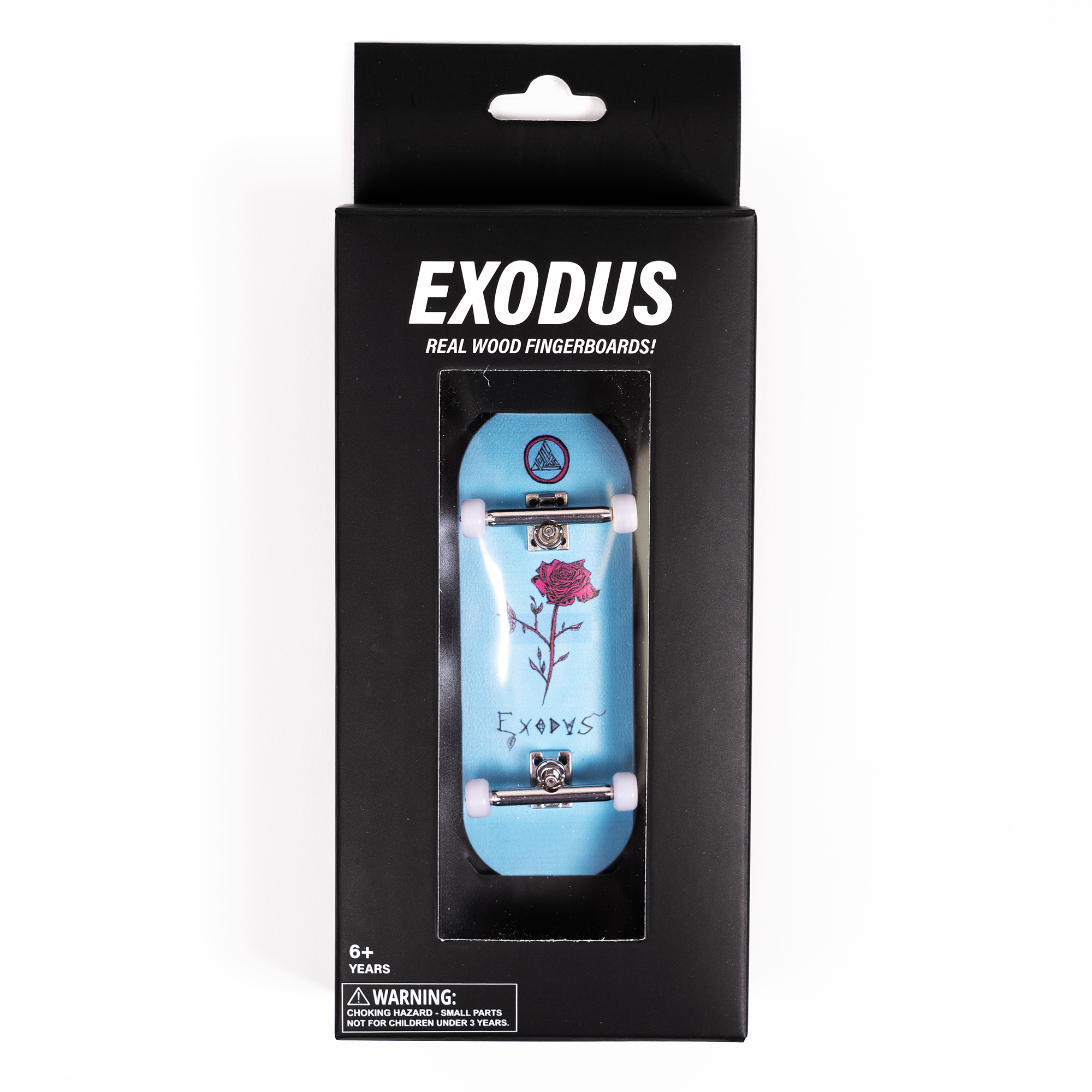 Light Blue Anoixi Rose Exodus Deep Concave Fingerboard Complete