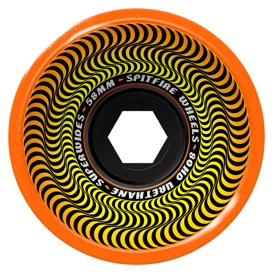 Orange Superwides 80HD Spitfire Wheels