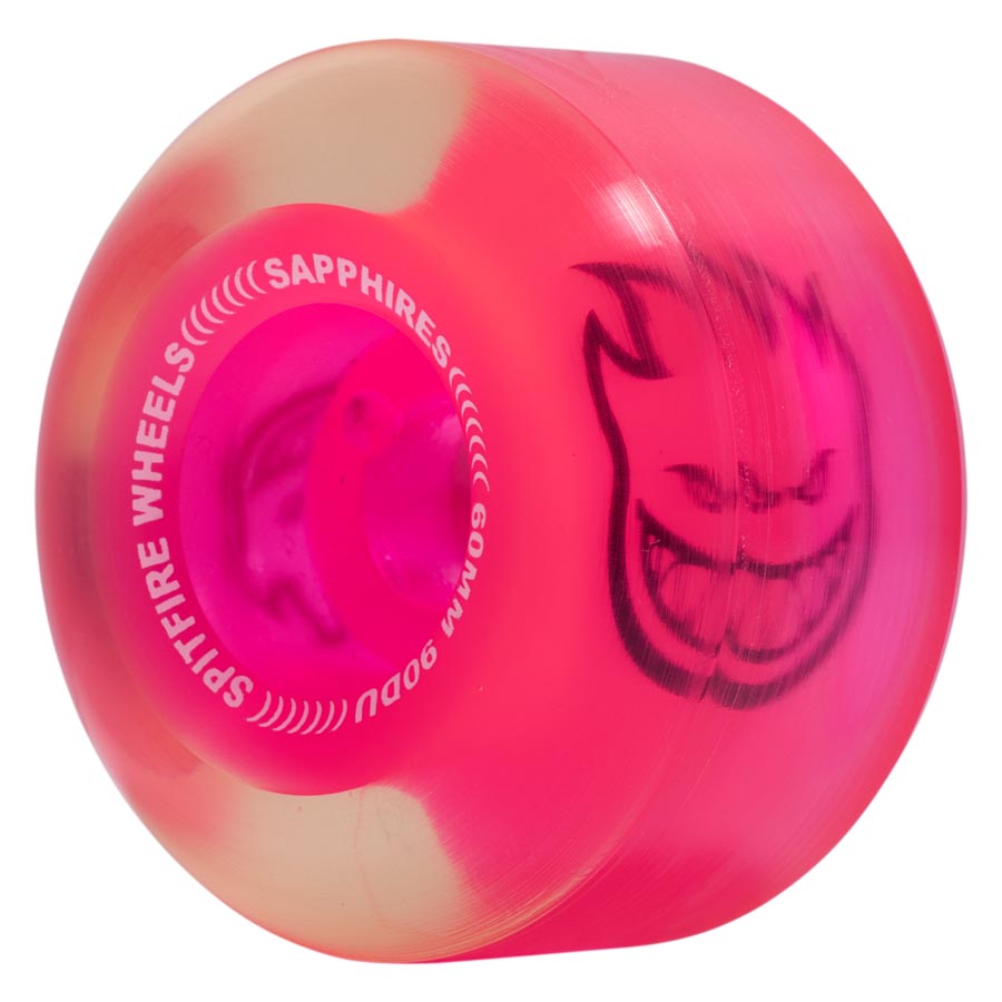 Neon Pink 90d Conical Full Sapphire Spitfire Wheels