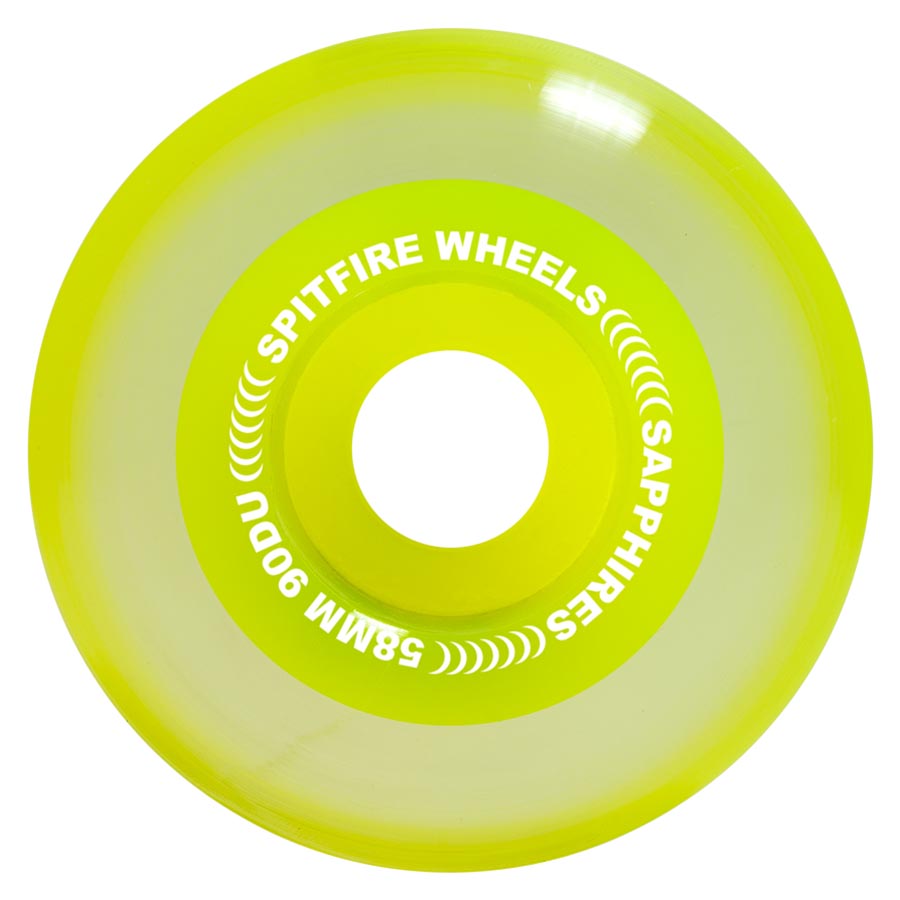 Neon Yellow 90d Sapphire Conical Full Spitfire Wheels