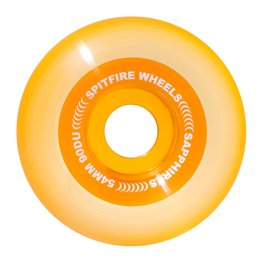 Clear Orange 90D Spitfire Sapphires Cruiser Skateboard Wheels