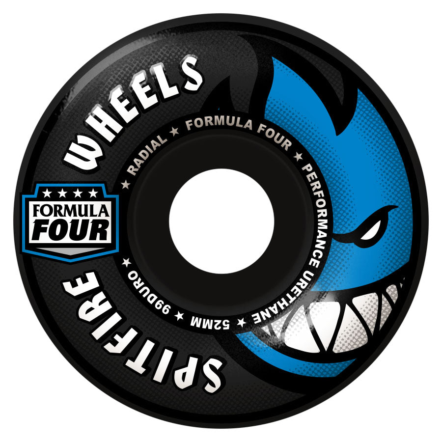 Black Radial Formula Four Spitfire Wheels