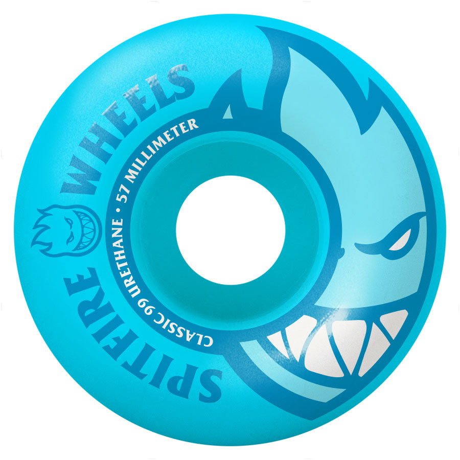 Neon Blue Bighead Spitfire Skateboard Wheels