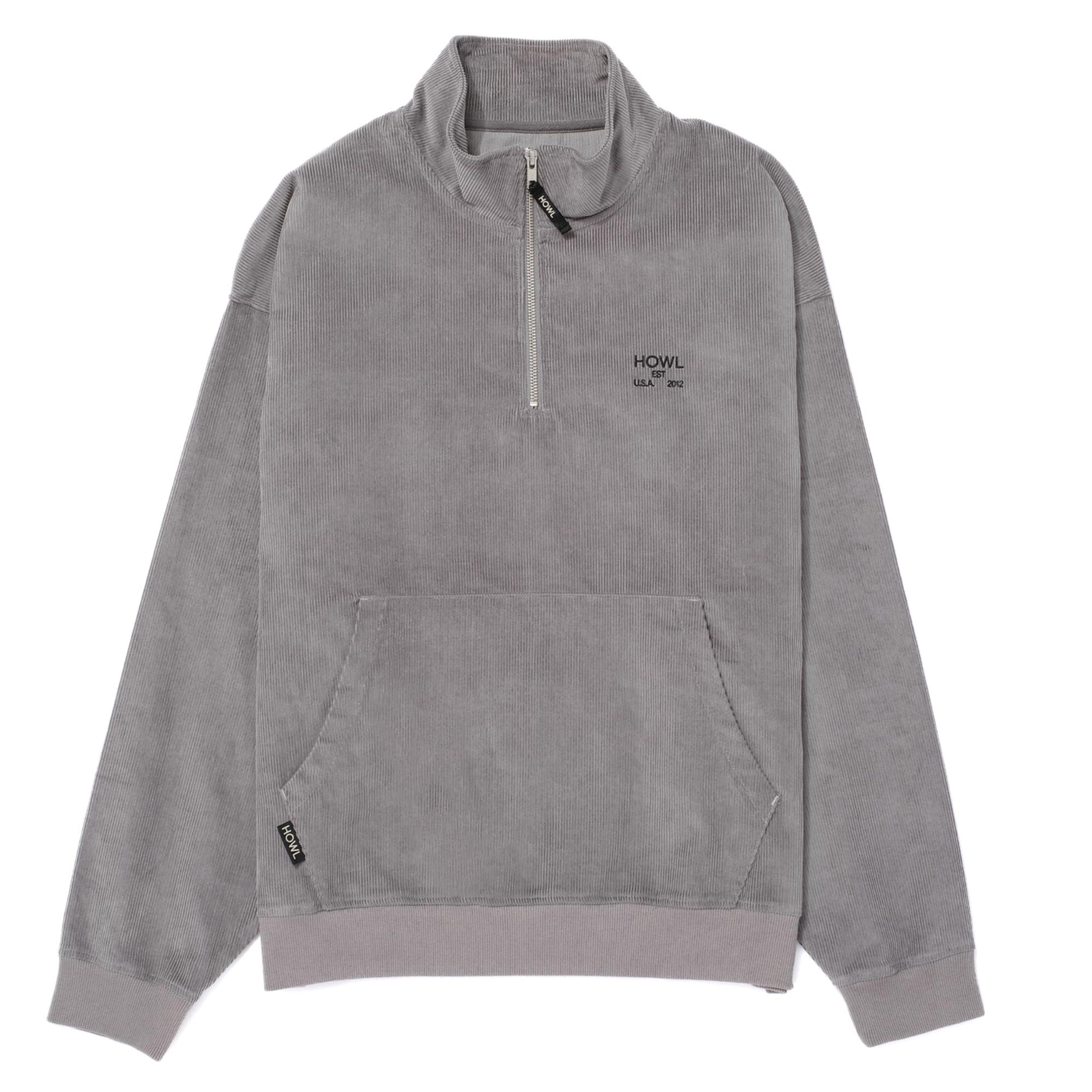 Grey Corduroy Howl Half Zip