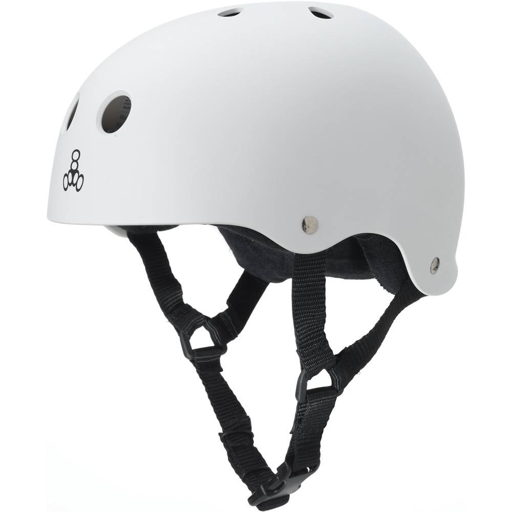 White Rubber Tripe 8 Sweatsaver Helmet