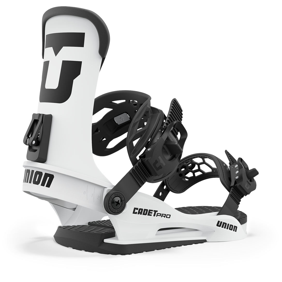 White 2024 Cadet Pro Union Snowboard Bindings