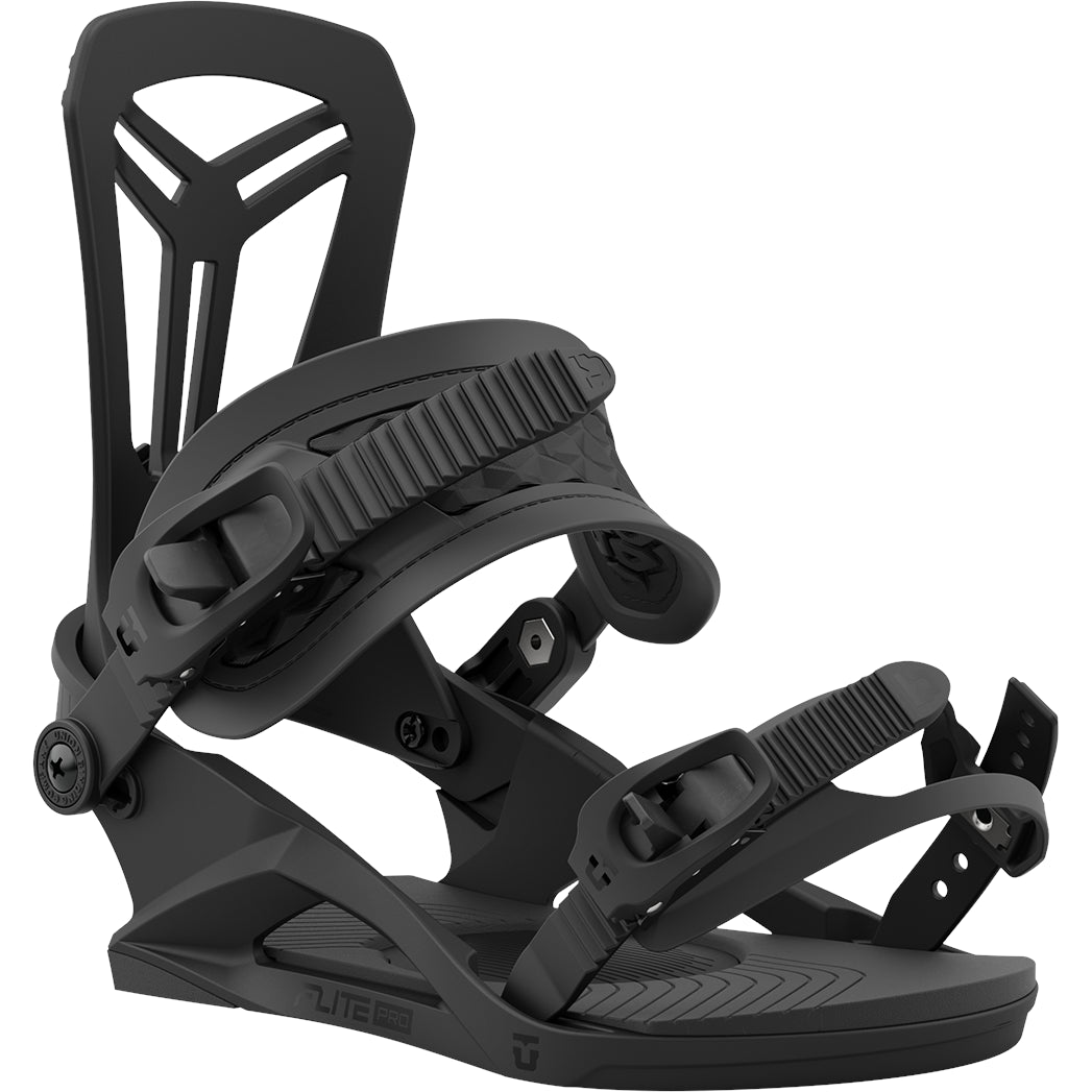 2024 Black Flite Pro Union Snowboard Bindings Front