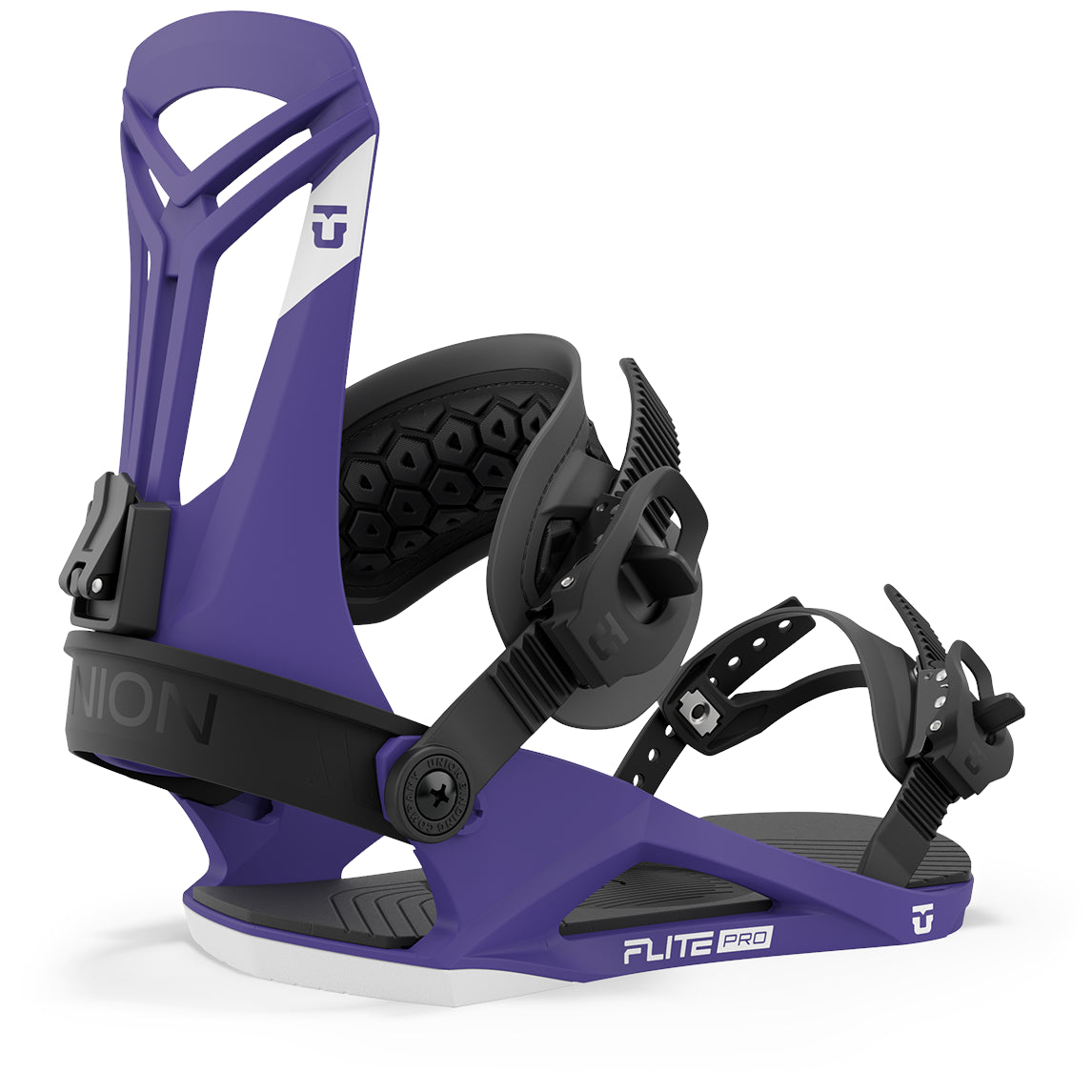 Purple 2024 Flite Pro Union Snowboard Bindings