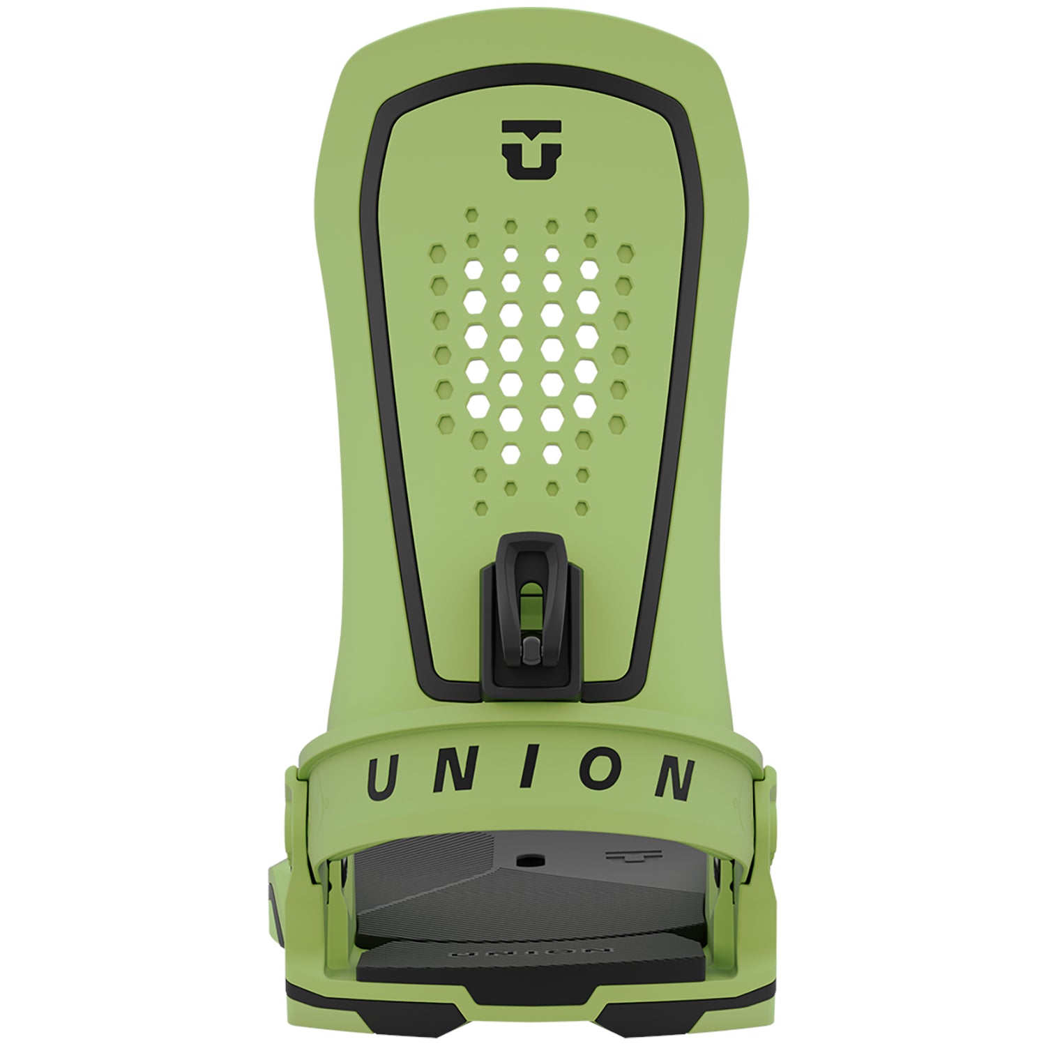 Green 2024 Force Union Snowboard Bindings Back