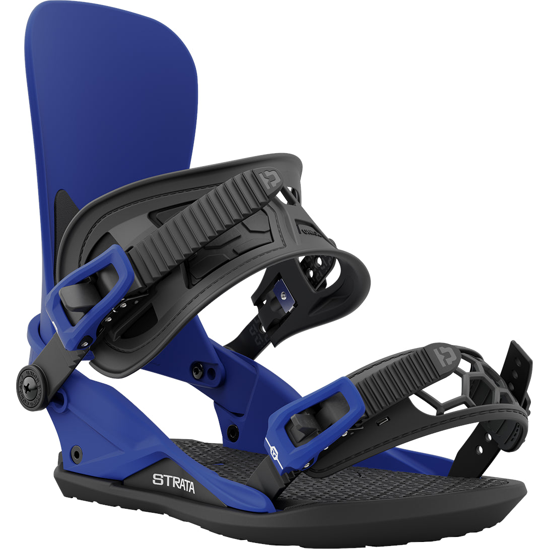 Royal Blue 2024 Union Strata Snowboard Bindings Front