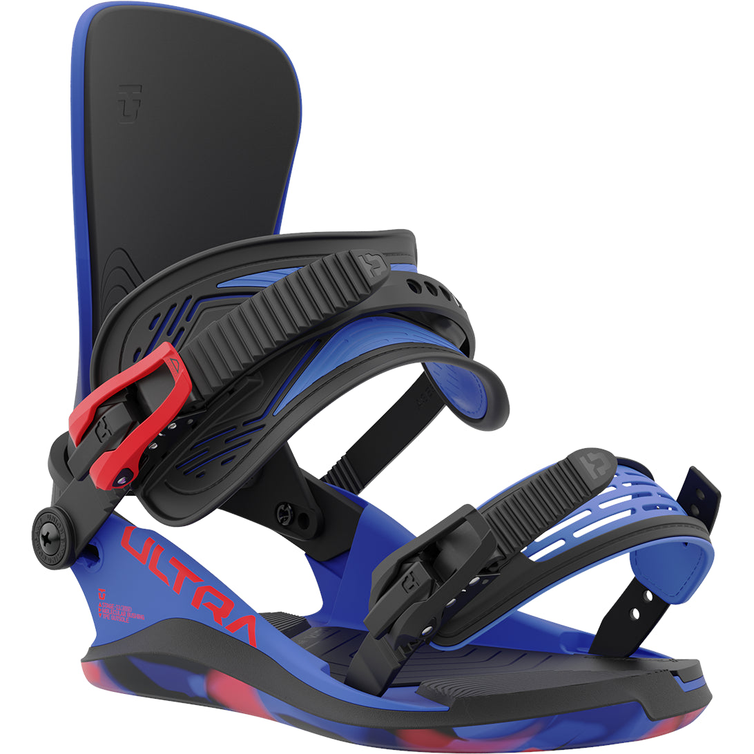 Deep Blue 2024 Ultra Union Snowboard Bindings Front