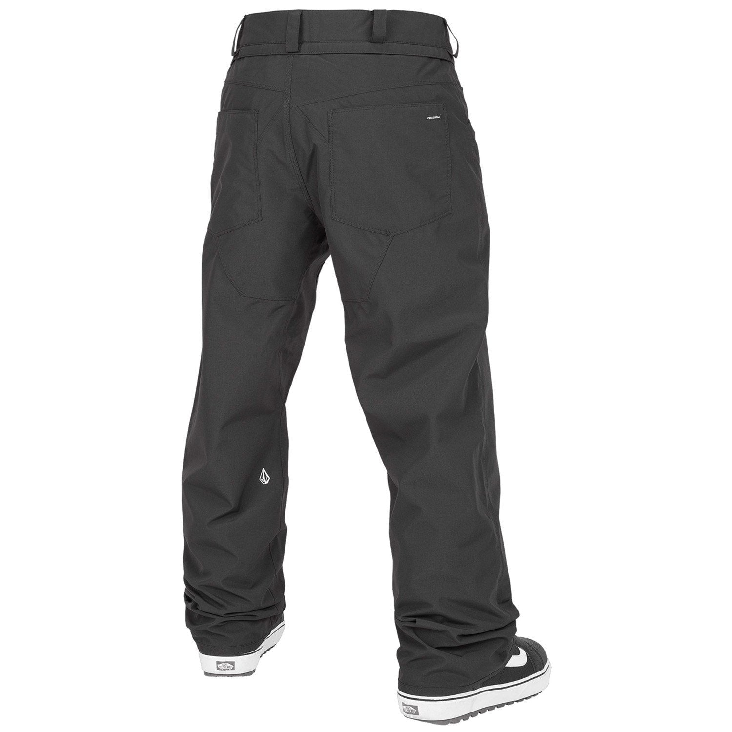 Black 5-Pocket Volcom Snow Pants Back