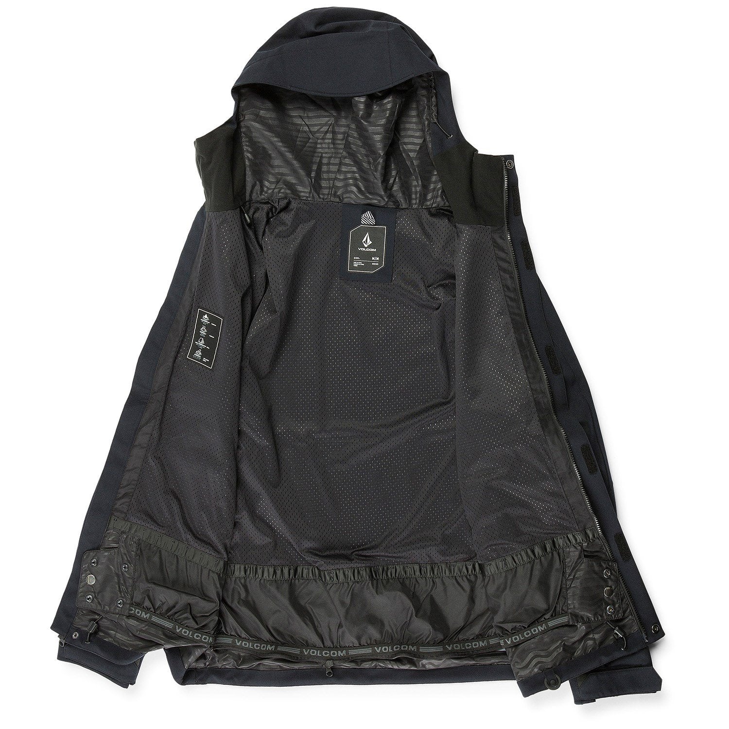 Black Brighton Full Zip Volcom Jacket 