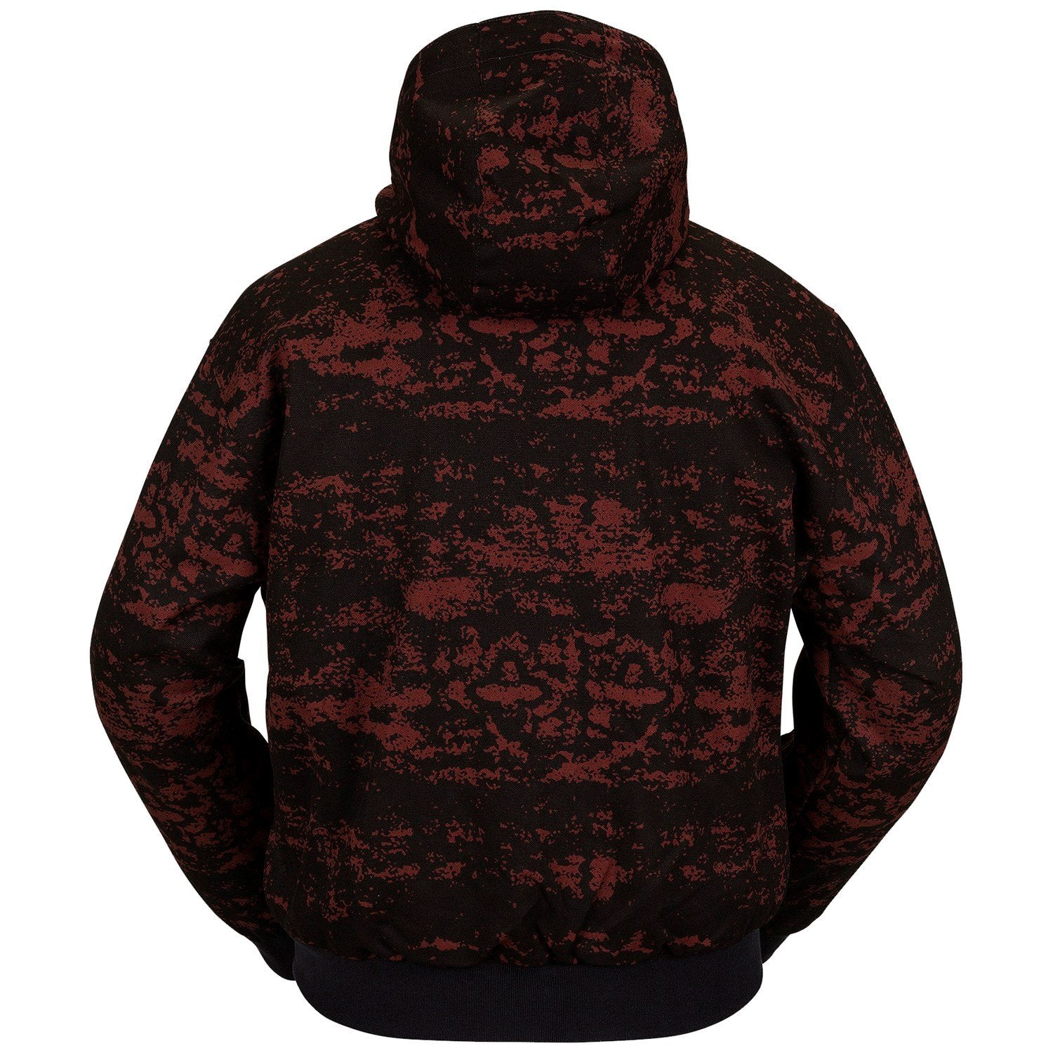 Maroon Camo Dustbox Volcom Snowboard Jacket Back