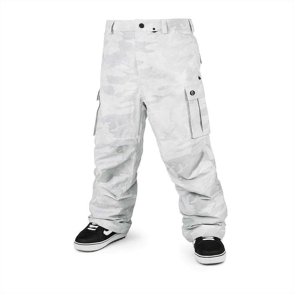 White Camo NWRK Volcom Baggy Snow Pants