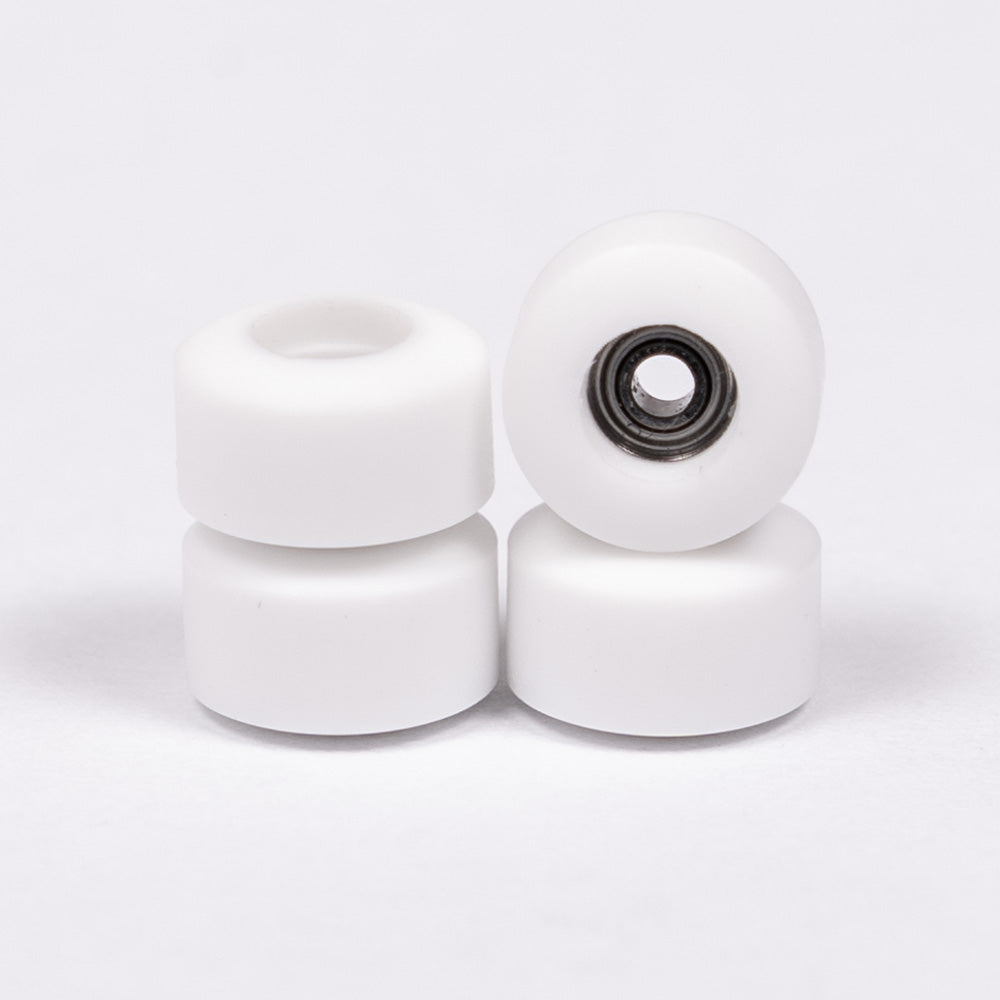 White 70D Slim Peak Fingerboard Wheels