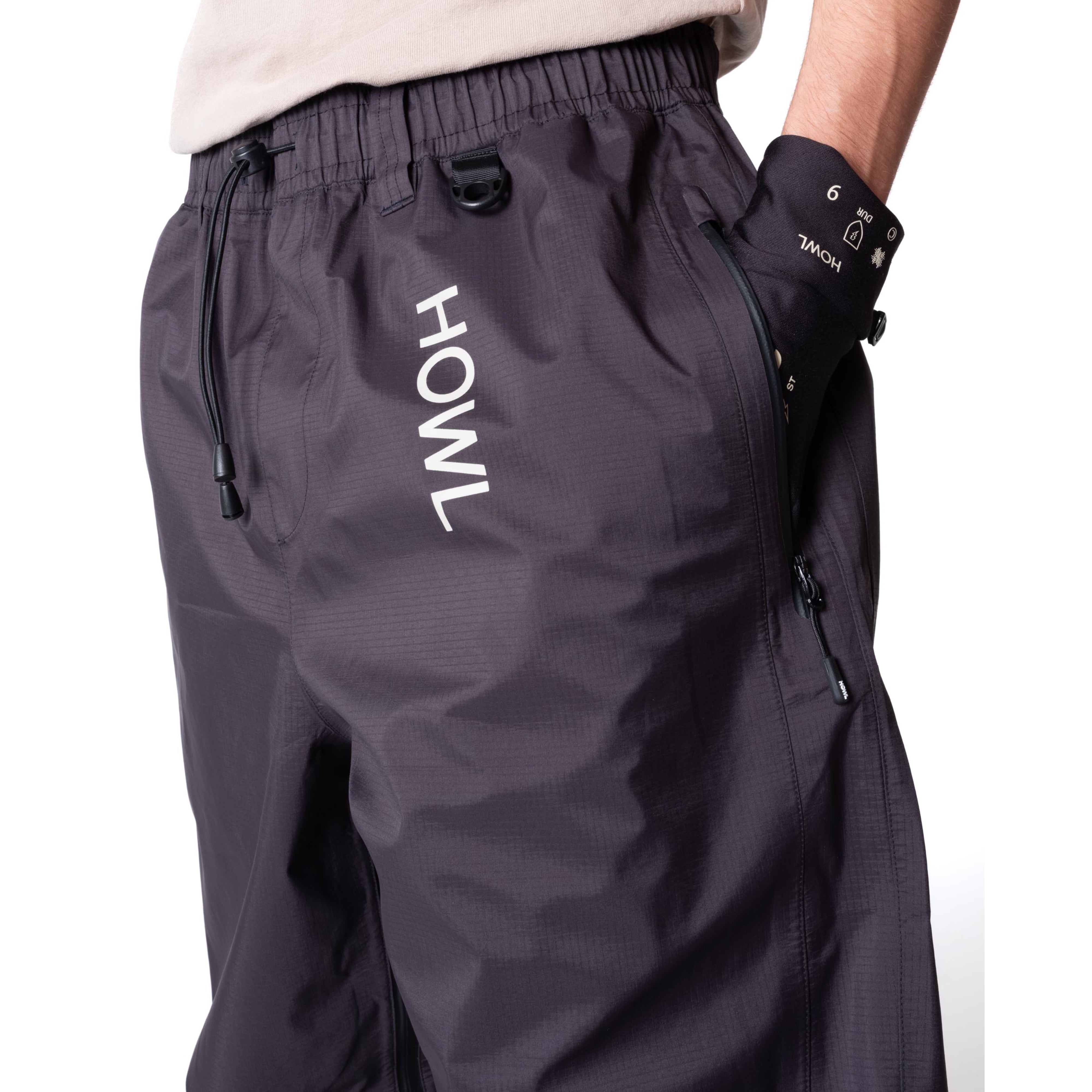 Black 2024 Shell Howl Pants Detail