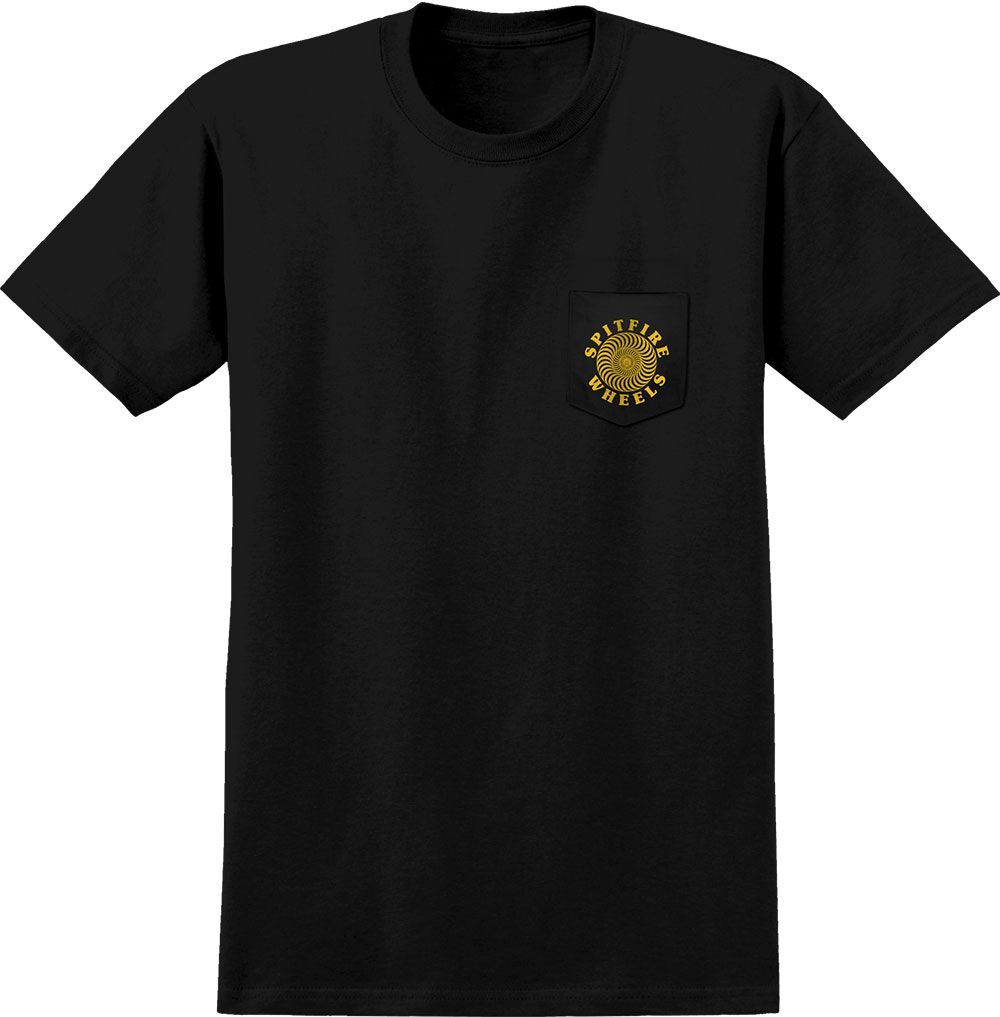 Spitfire OG Classic Pocket Tee - Black/Yellow