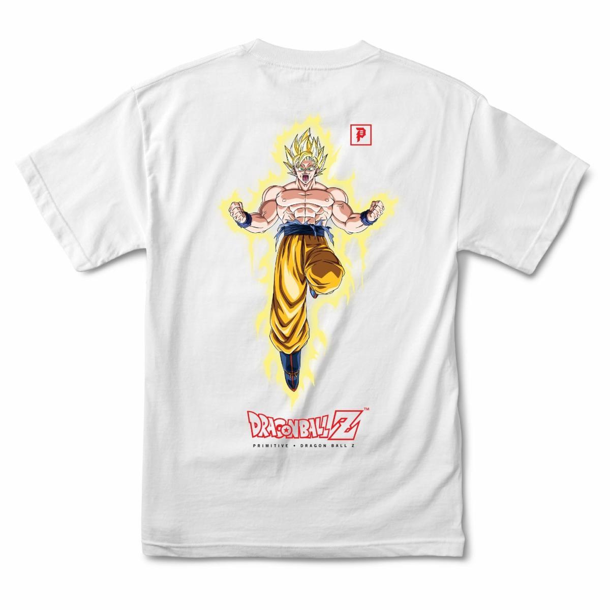 Primitive x Dragon Ball Z Goku Power Up Tee - White