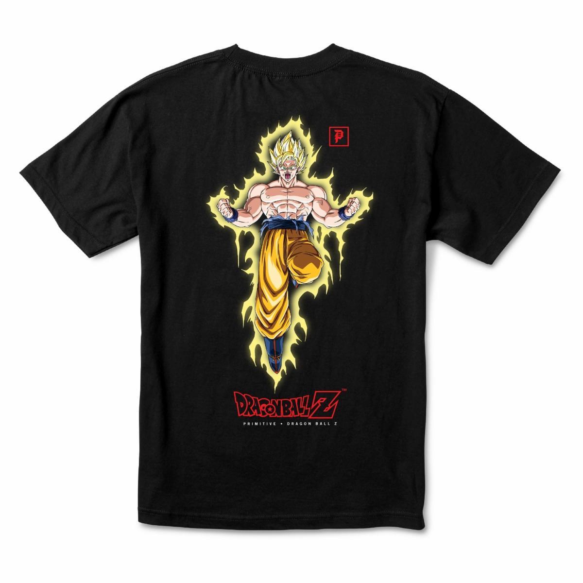 Primitive x Dragon Ball Z Goku Power Up Tee - Black