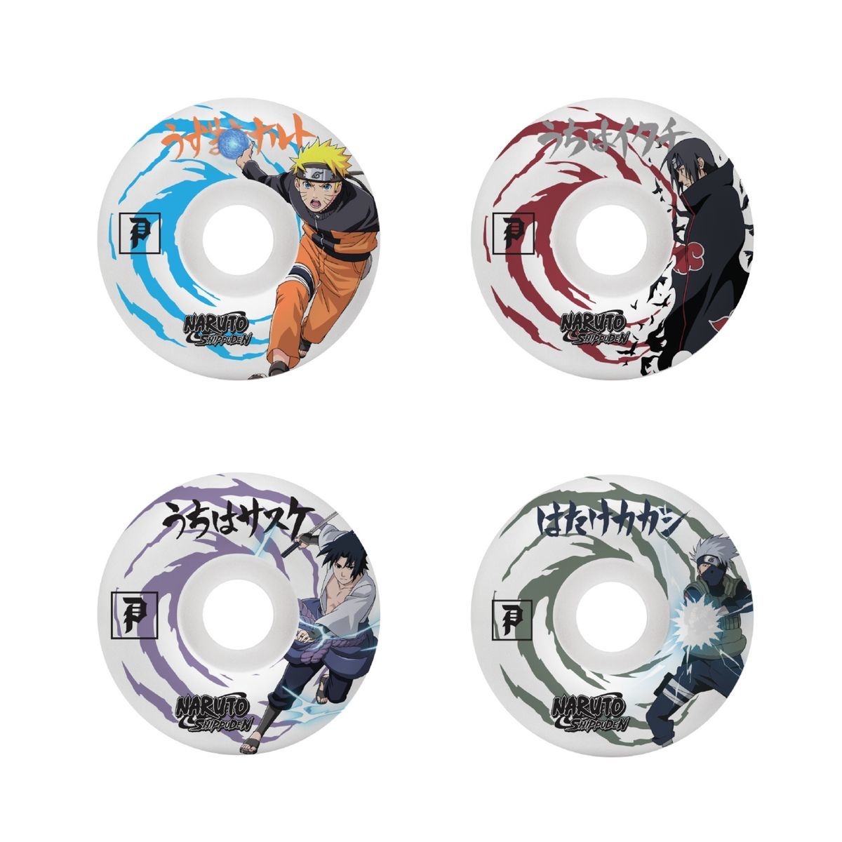 Primitive x Naruto Team Skateboard Wheels