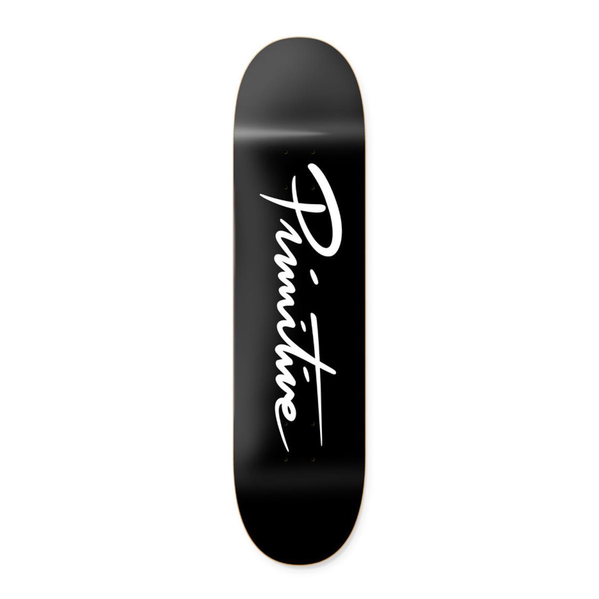 Primitive Nuevo Script Skateboard Deck - Black