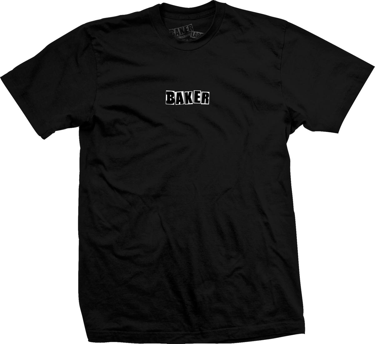 Black Brand Logo Baker Skateboards T-Shirt