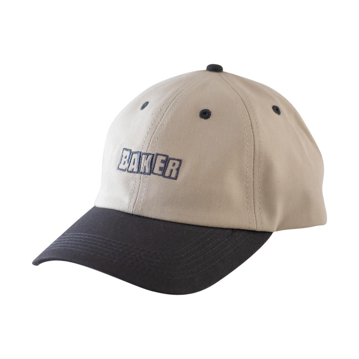 Baker Skateboard Brand Logo Strapback Hat - Tan/Black