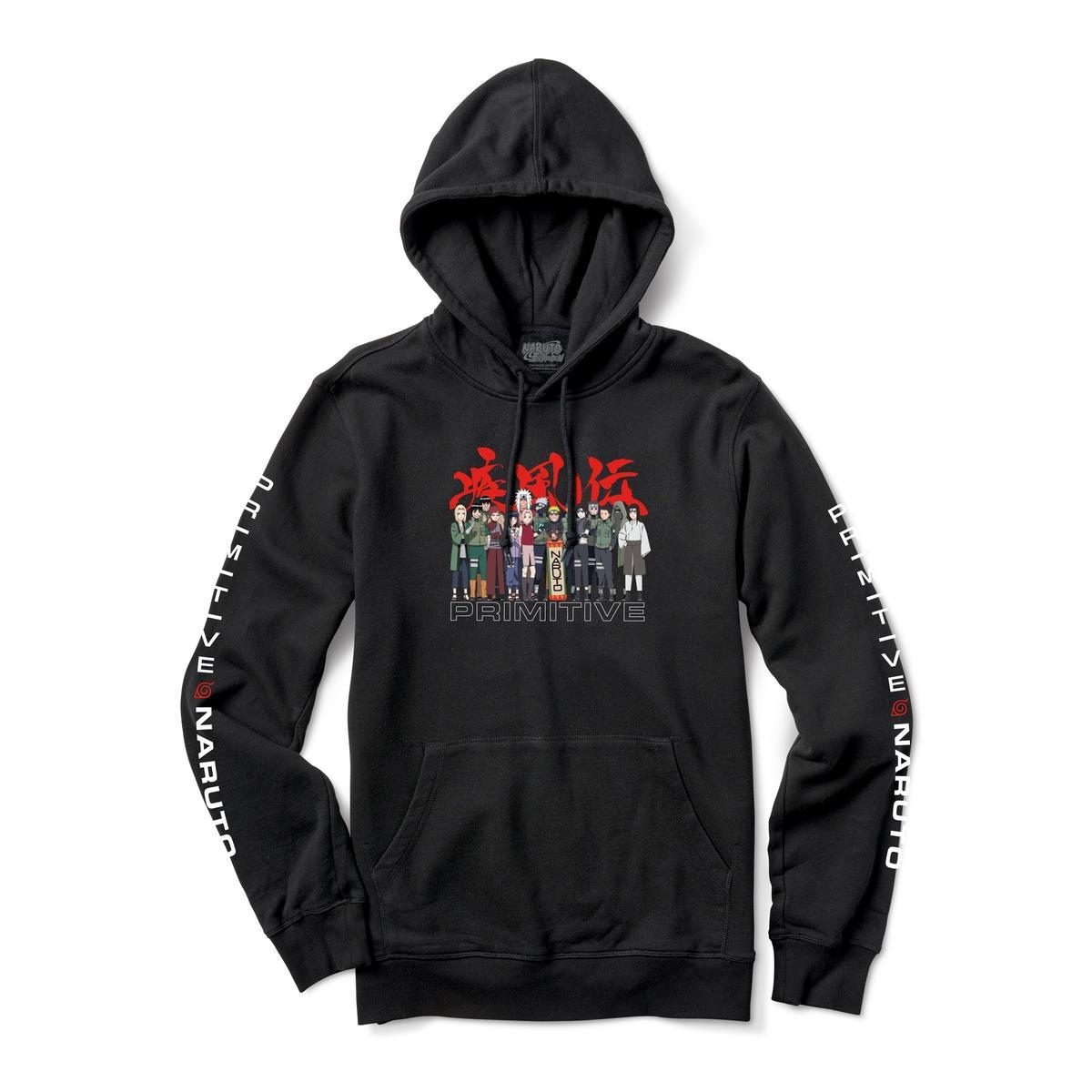 Primitive x Naruto Leaf Village Hoodie - Black