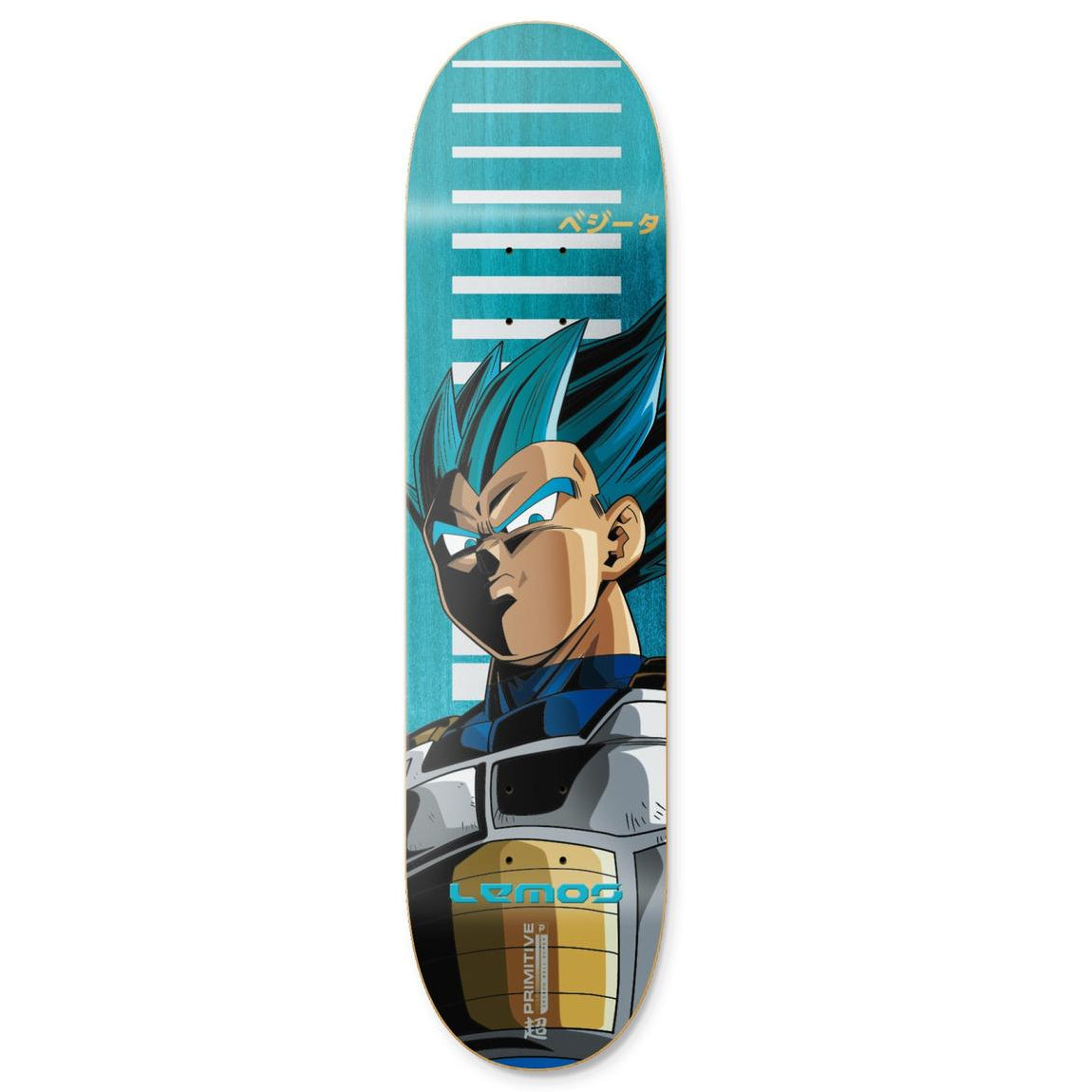 Tiago Lemos SSG Vegeta Dragon Ball Super Primitive Skateboard Deck