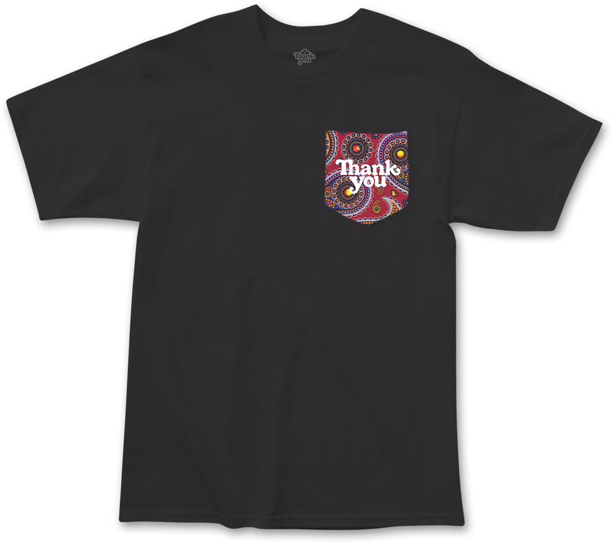 Paisley Thank You Skateboards Pocket T-shirt