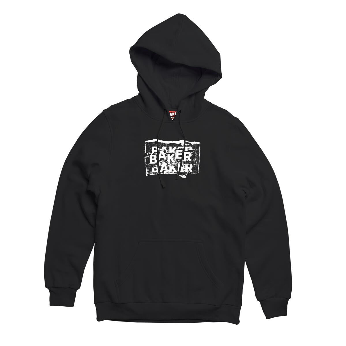 Black Distressing Logo Baker Skateboards Hoodie