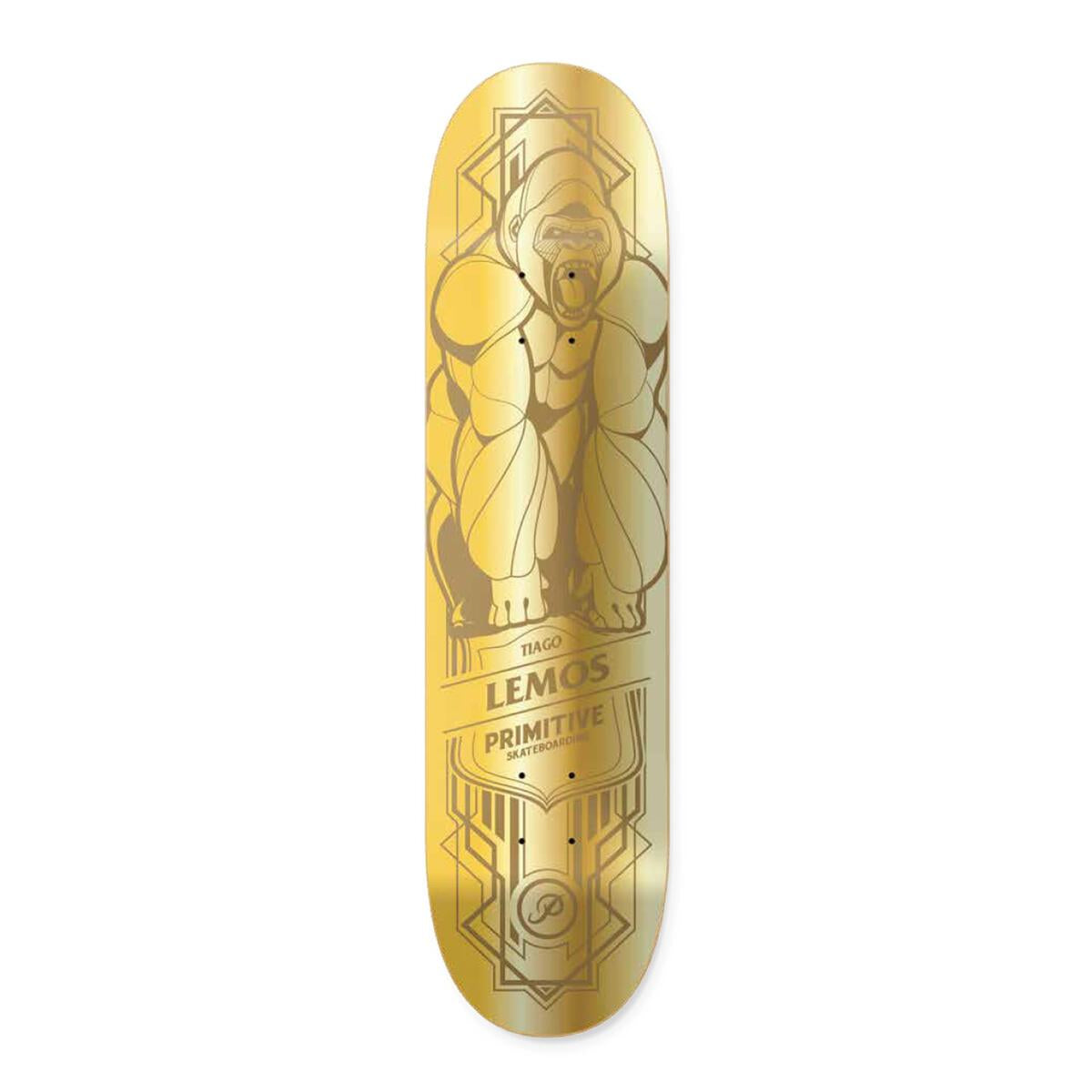 Tiago Lemos Gold Foil Primitive Skateboard Deck