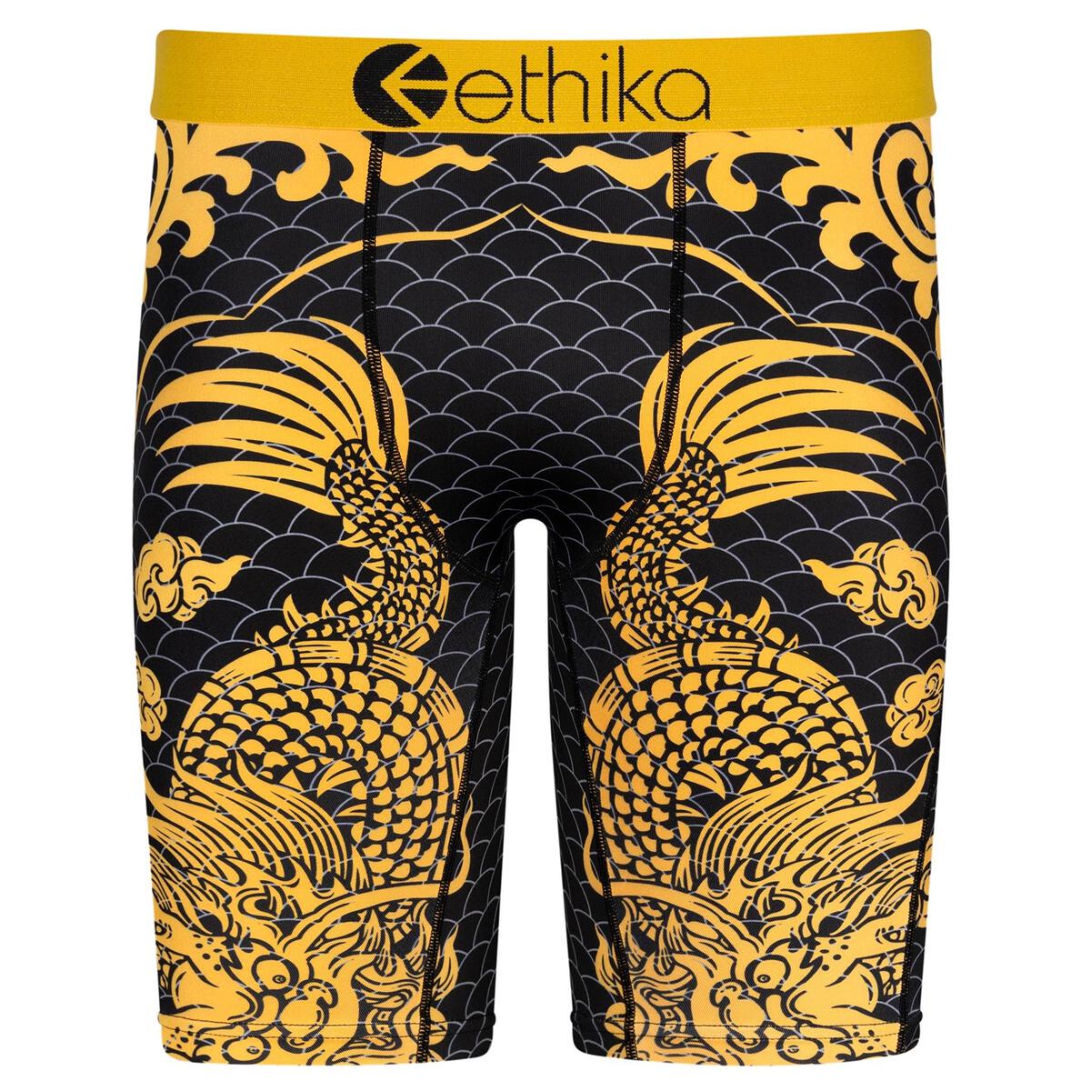 Black/Gold Hidden Treasures Ethika Staple Boxers