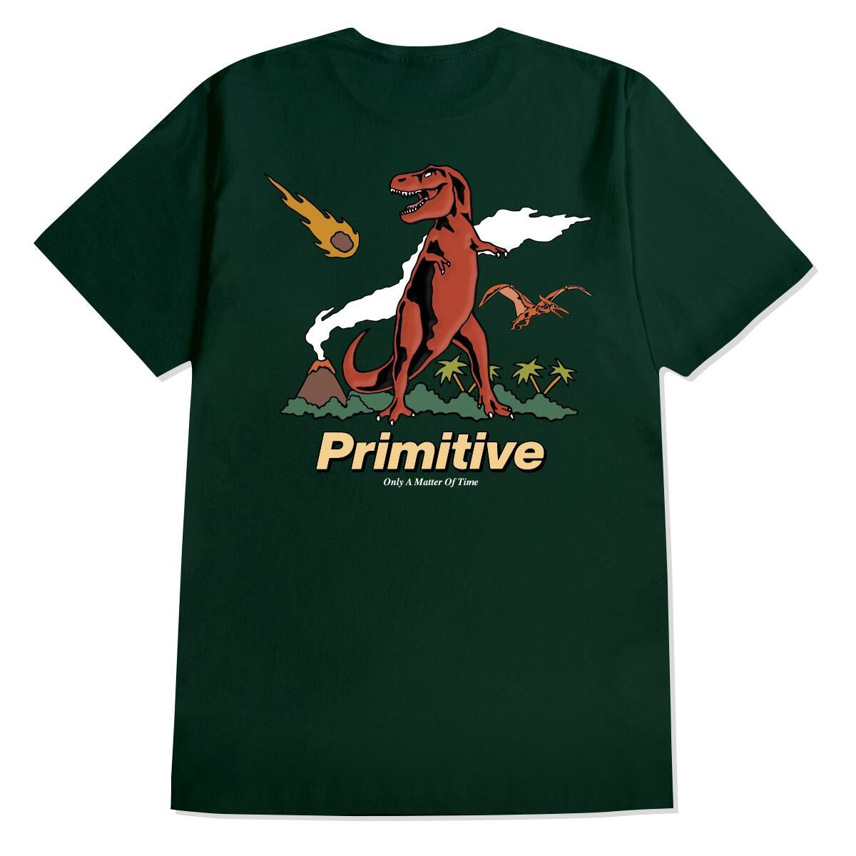 Forest Green Rex Primitive Skate T-Shirt Back