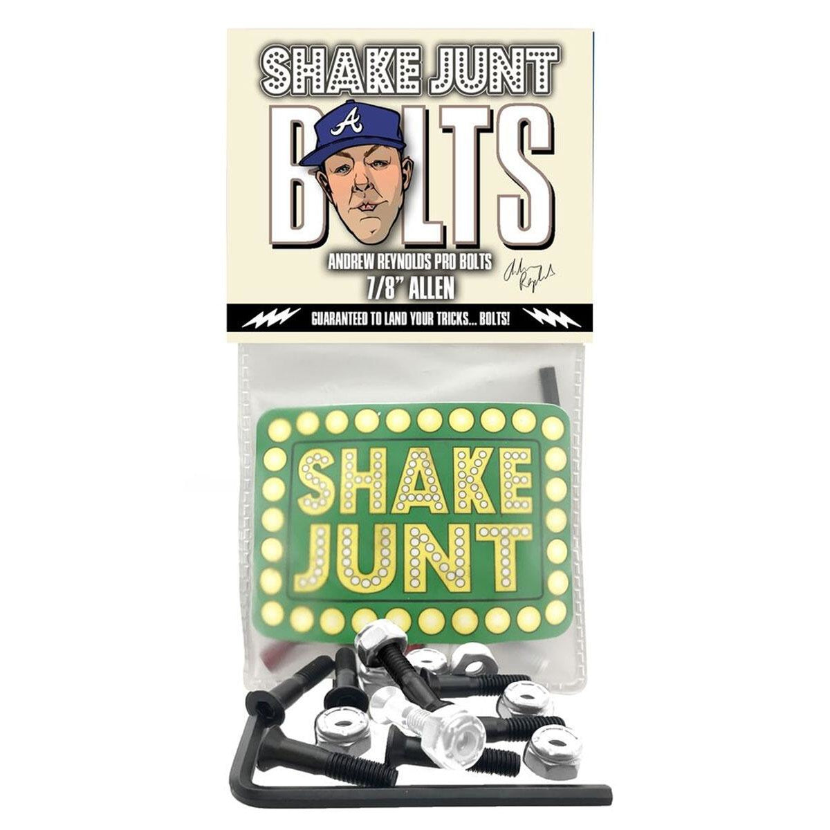 7/8" Andrew Reynolds Shake Junt Skateboard Hardware