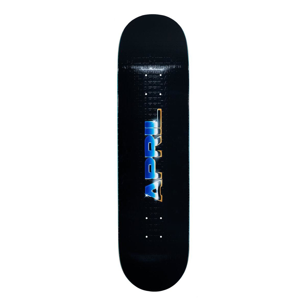 Black Printed April Logo Skateboard Deck