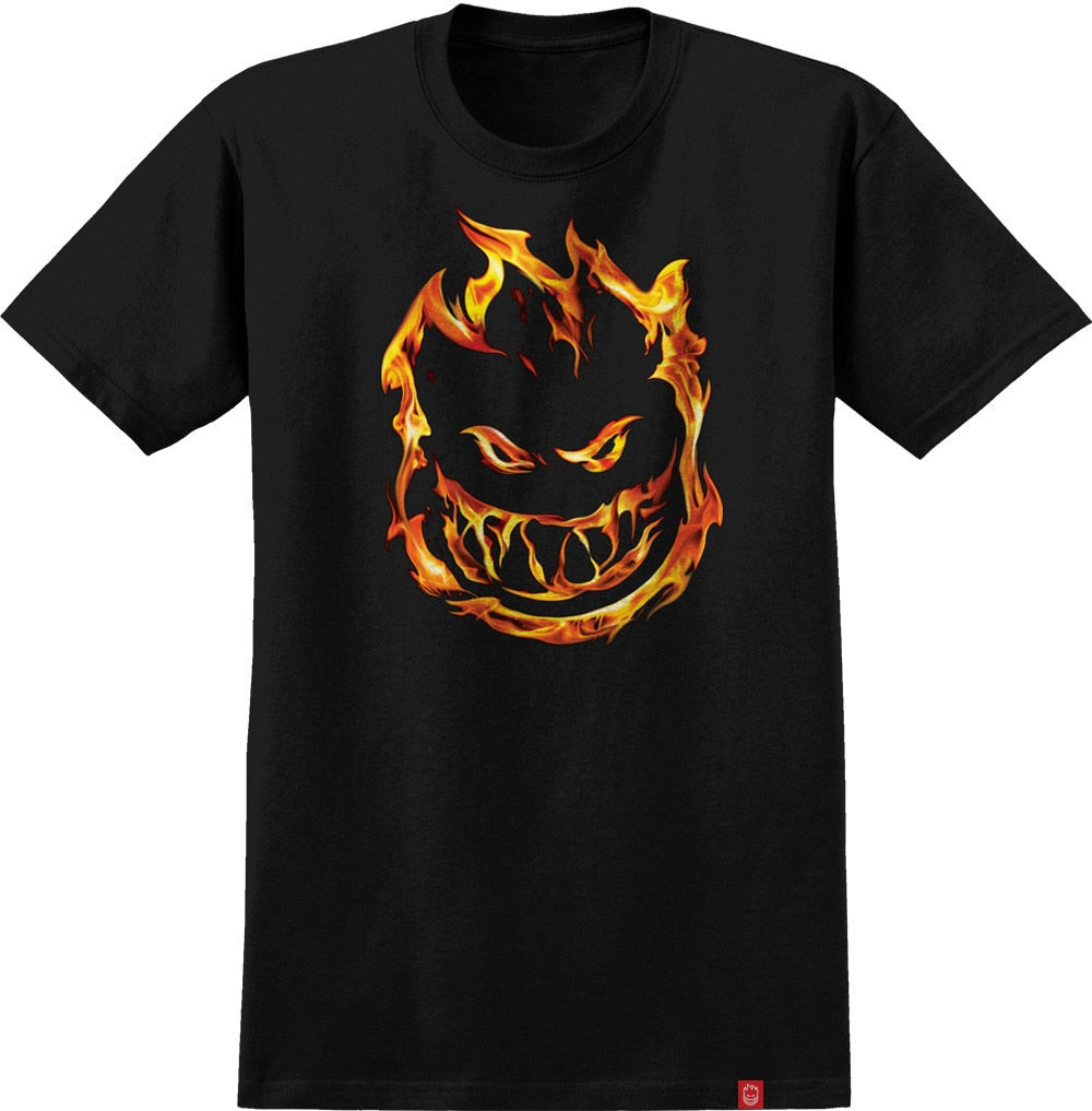 Spitfire 451 Bighead Flame Tee - Black