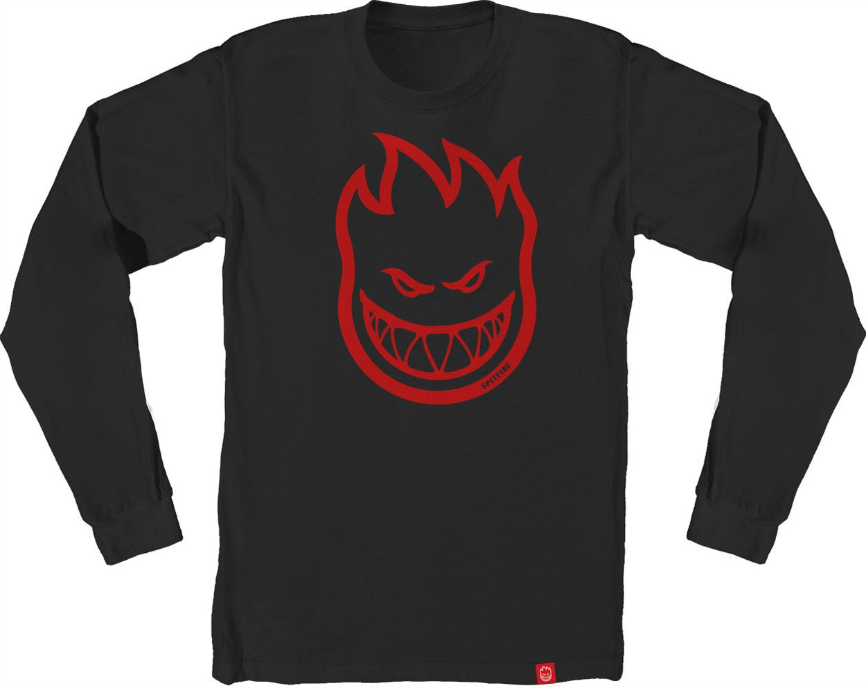 Spitfire Bighead Long Sleeve Tee - Black/Red