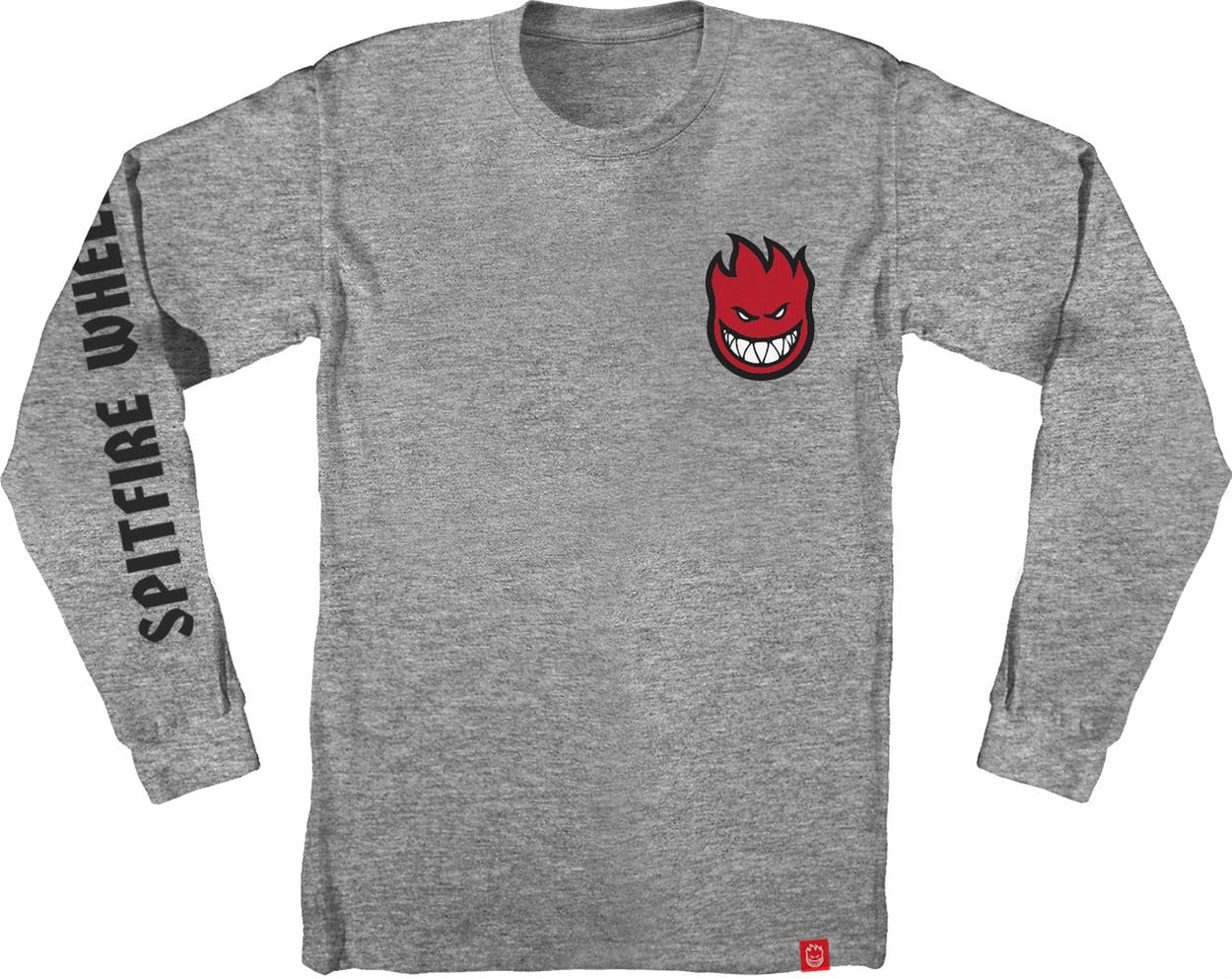 Spitfire Lil Bighead Fill Long Sleeve Tee - Athletic Heather