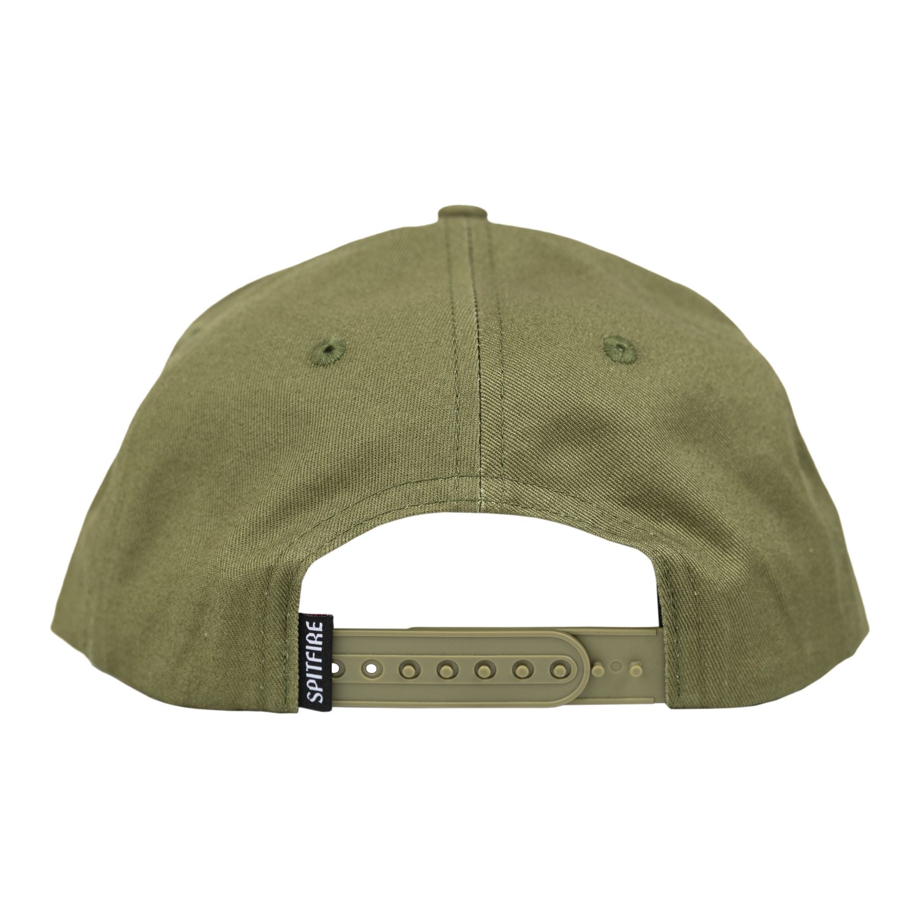 Olive Bighead Spitfire Wheels Snapback Back