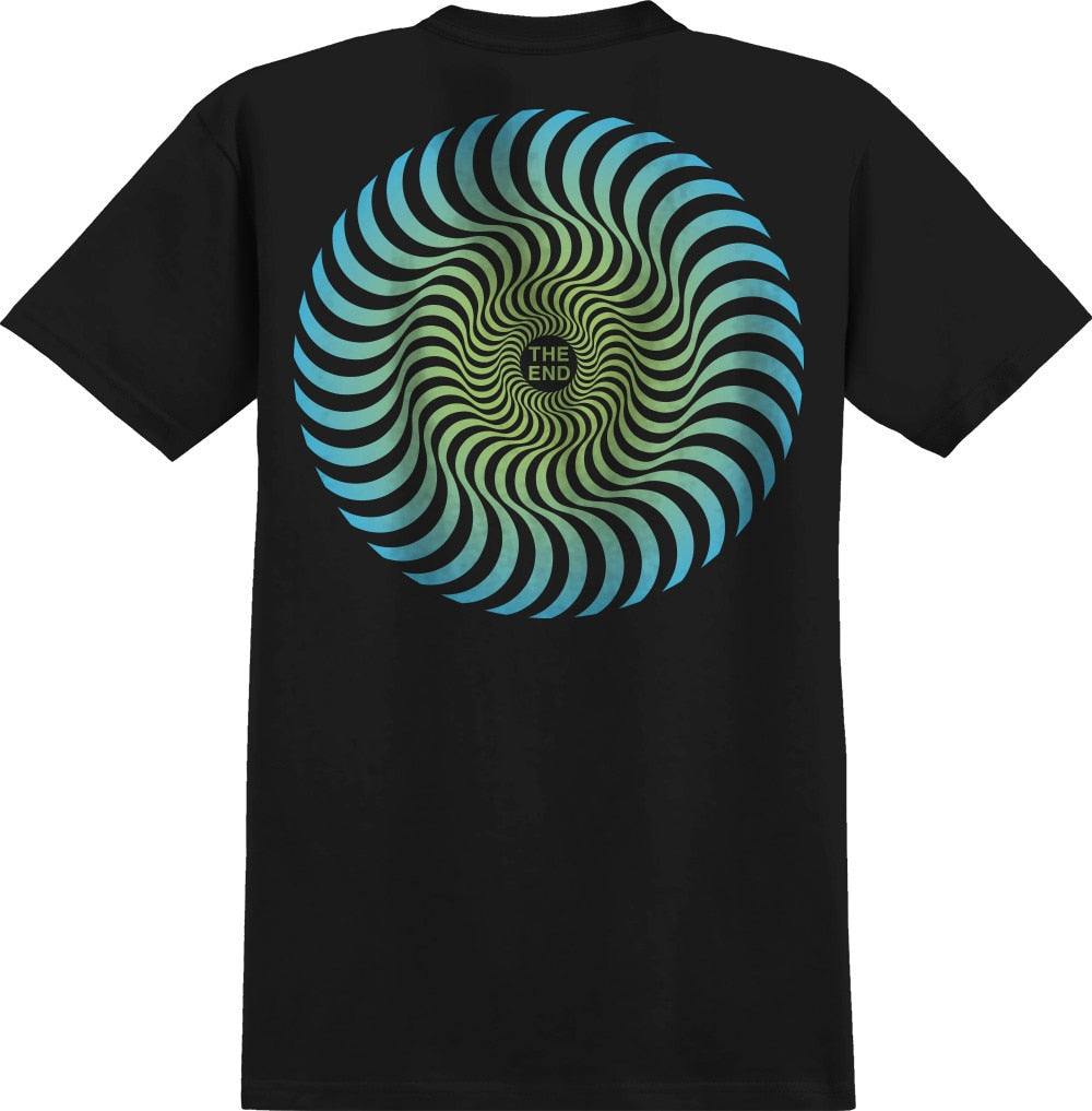 Spitfire Boys Classic Swirl Fade Tee - Black/Green