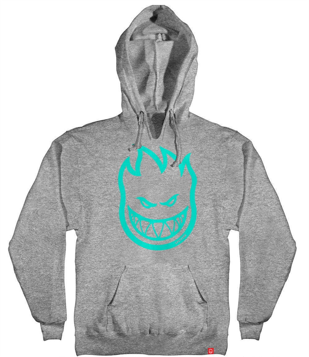 Spitfire Youth Boys Bighead Hoodie - Heather Grey/Turquoise