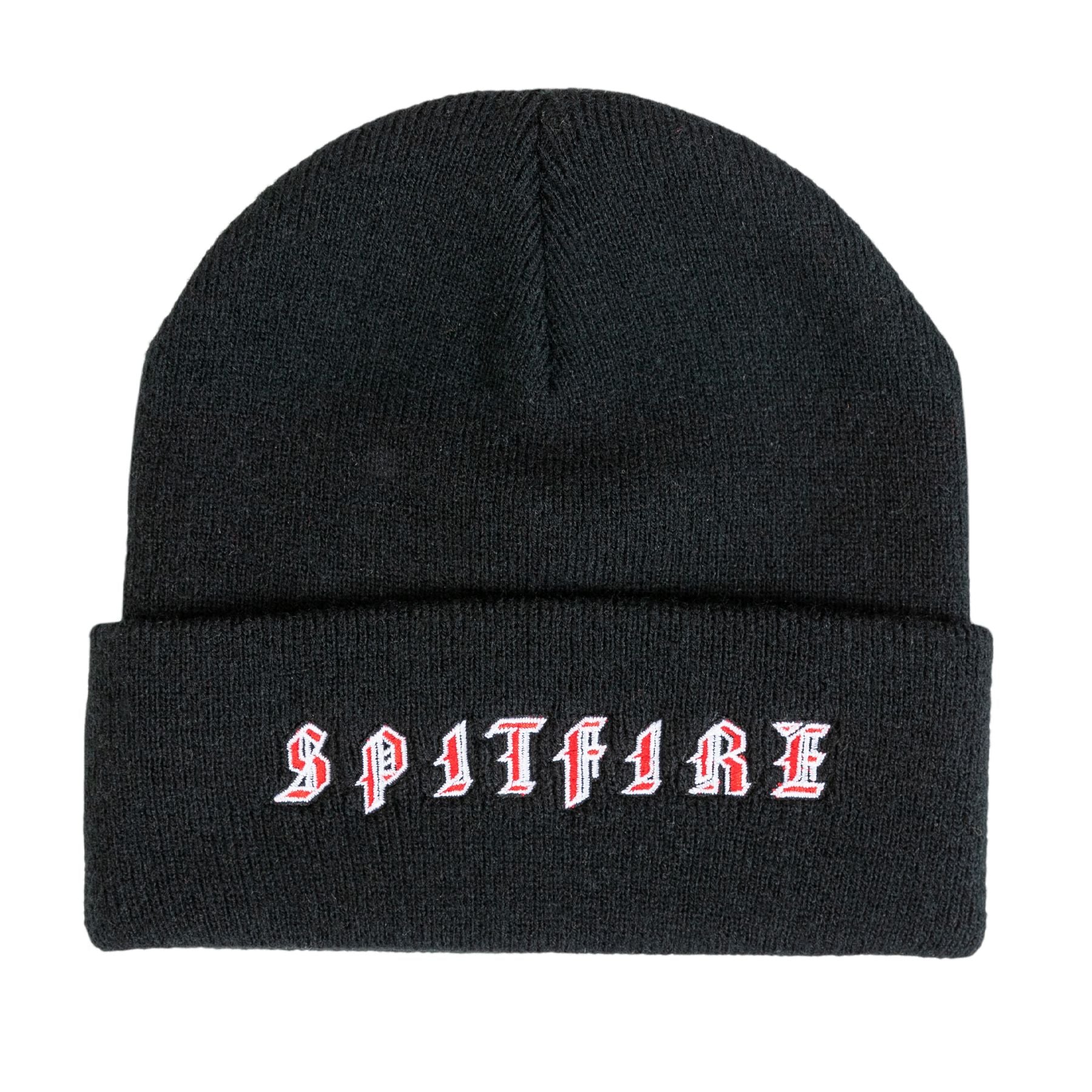 Black/Red Old E Spitfire Cuff Beanie