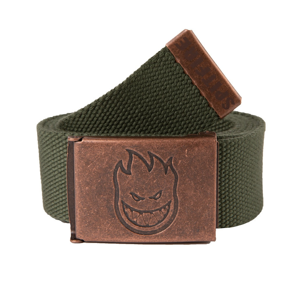 Spitfire Bighead Web Belt - Brass/Dark Army