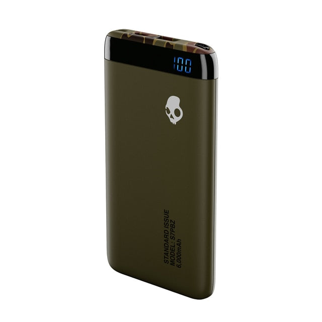 Skullcandy Stash Portable Power Bank - Olive/Camo