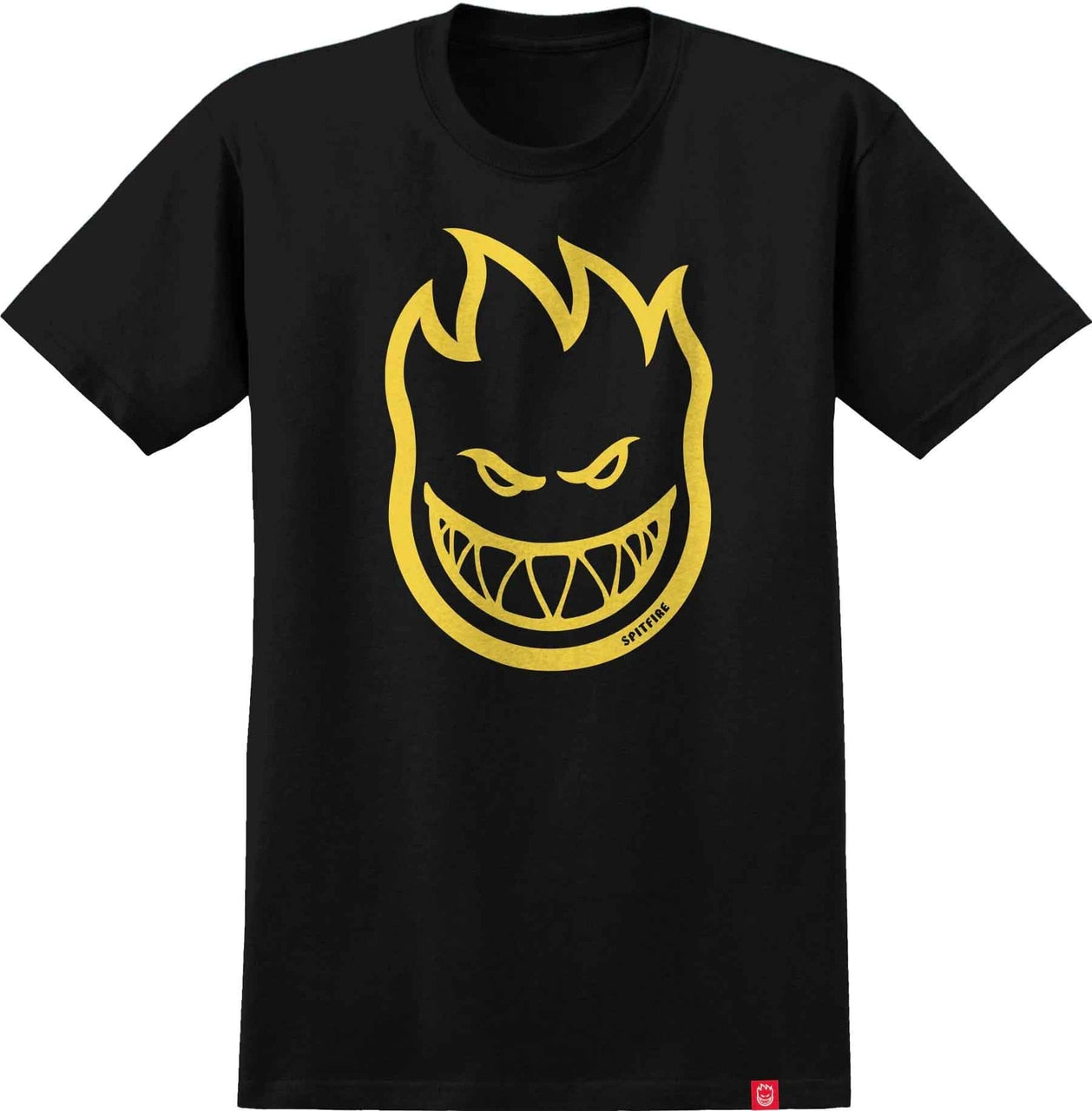 Black/Yellow Bighead Youth Spitfire Wheels T-Shirt