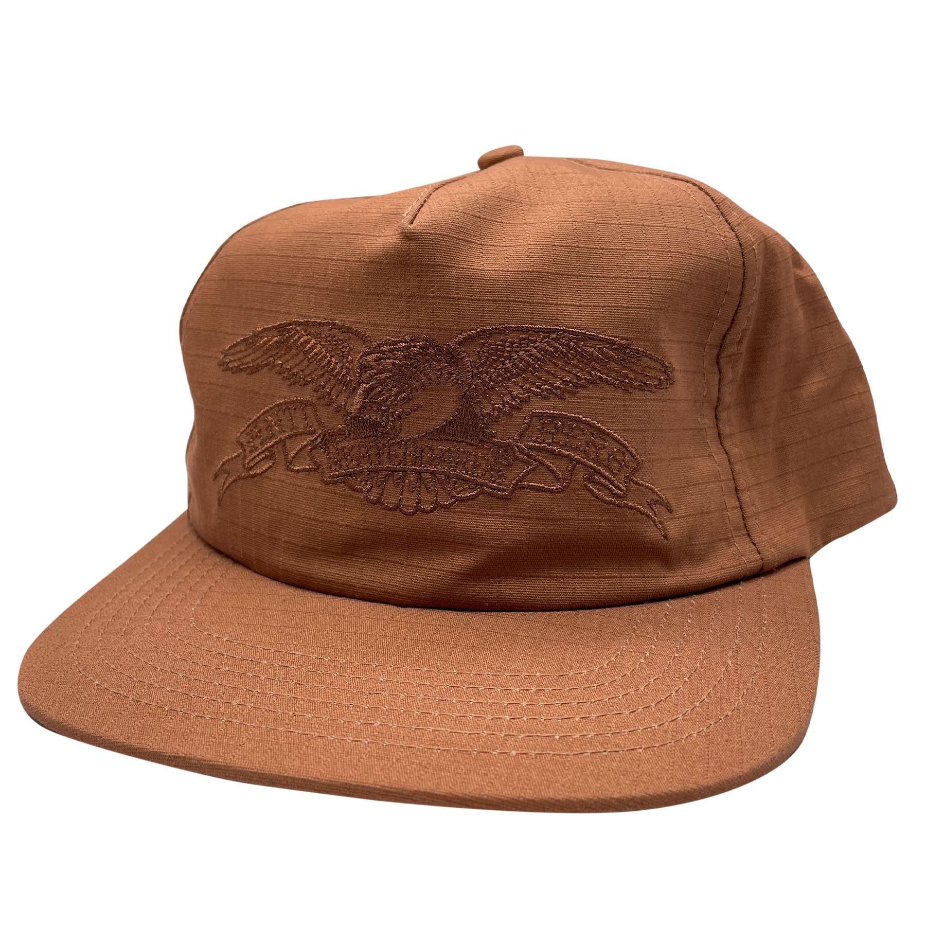 Antihero Basic Eagle Snapback Hat - Brown/Brown