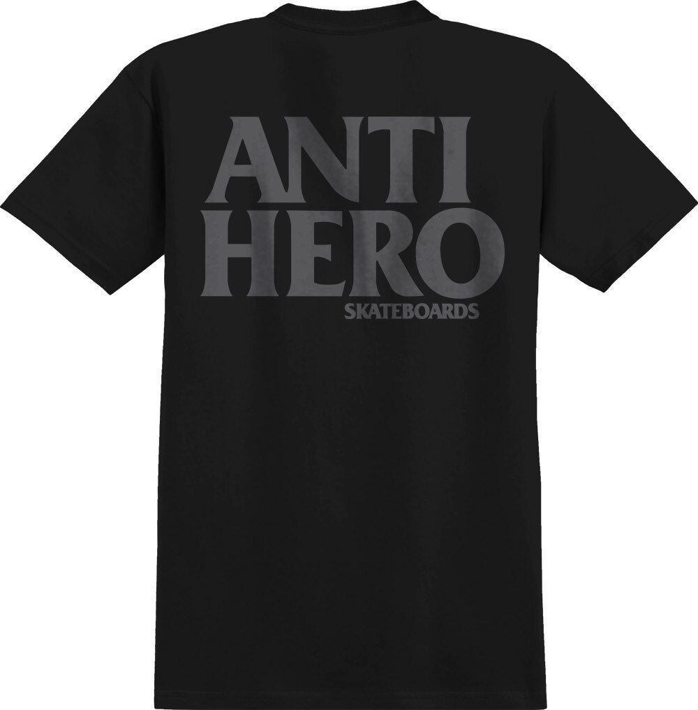 Antihero Skateboards Black Hero Pocket Tee - Black/Reflective