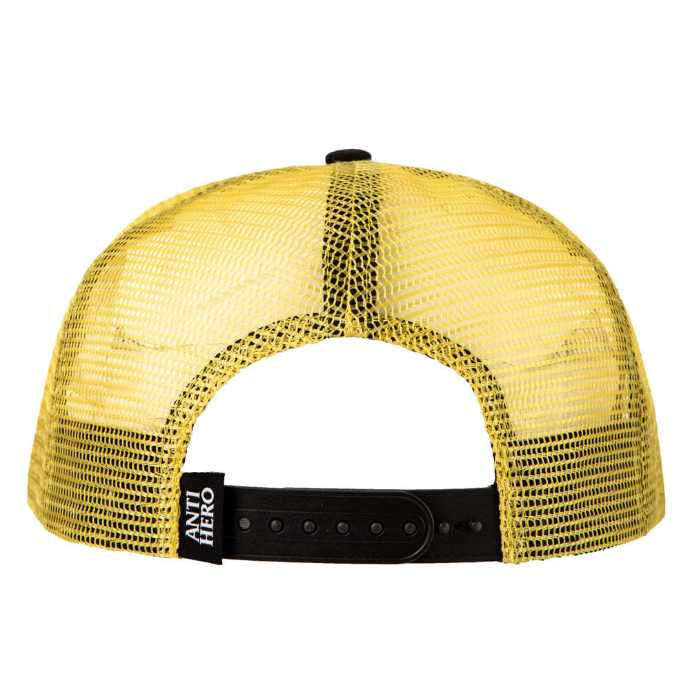 Antihero Blackhero Outline Trucker Hat - Black/Gold